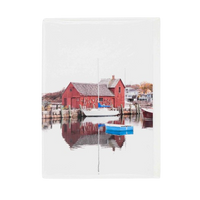 Cattie Coyle Photography Motif 1 Greeting Card with photograph of Rockport harbor's famous fishing shack