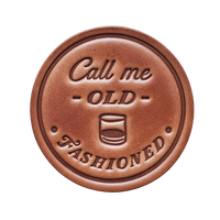 Call Me Old Fashioned Leather Coaster (Made in USA)