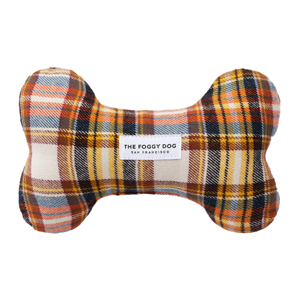 The Foggy Dog Cornucopia Dog Bone Squeaky Toy