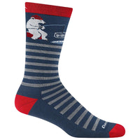 Darn Tough Men’s Wild Life Crew Sock – Polar Bear Lake | VT Made
