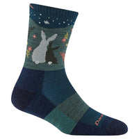 Darn Tough Women’s Critter Club Micro Crew Hiking Sock – Bunny (Eclipse)