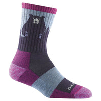 Darn Tough Women’s Bear Town Micro Crew Hiking Sock – Purple