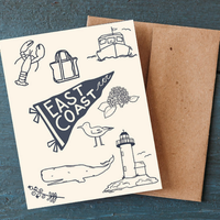 East Coast Greeting Card Set | Boxed Coastal Notecards (10 Pack)