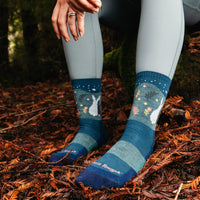 Darn Tough Women’s Critter Club Micro Crew Hiking Sock – Bunny (Eclipse)
