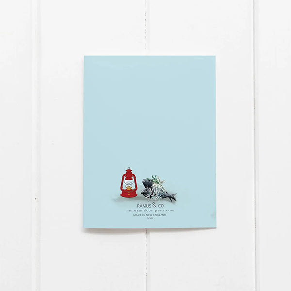 Ramus & Co. Santa Fisherman Greeting Card