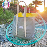Gray Steeletex Beach Tote