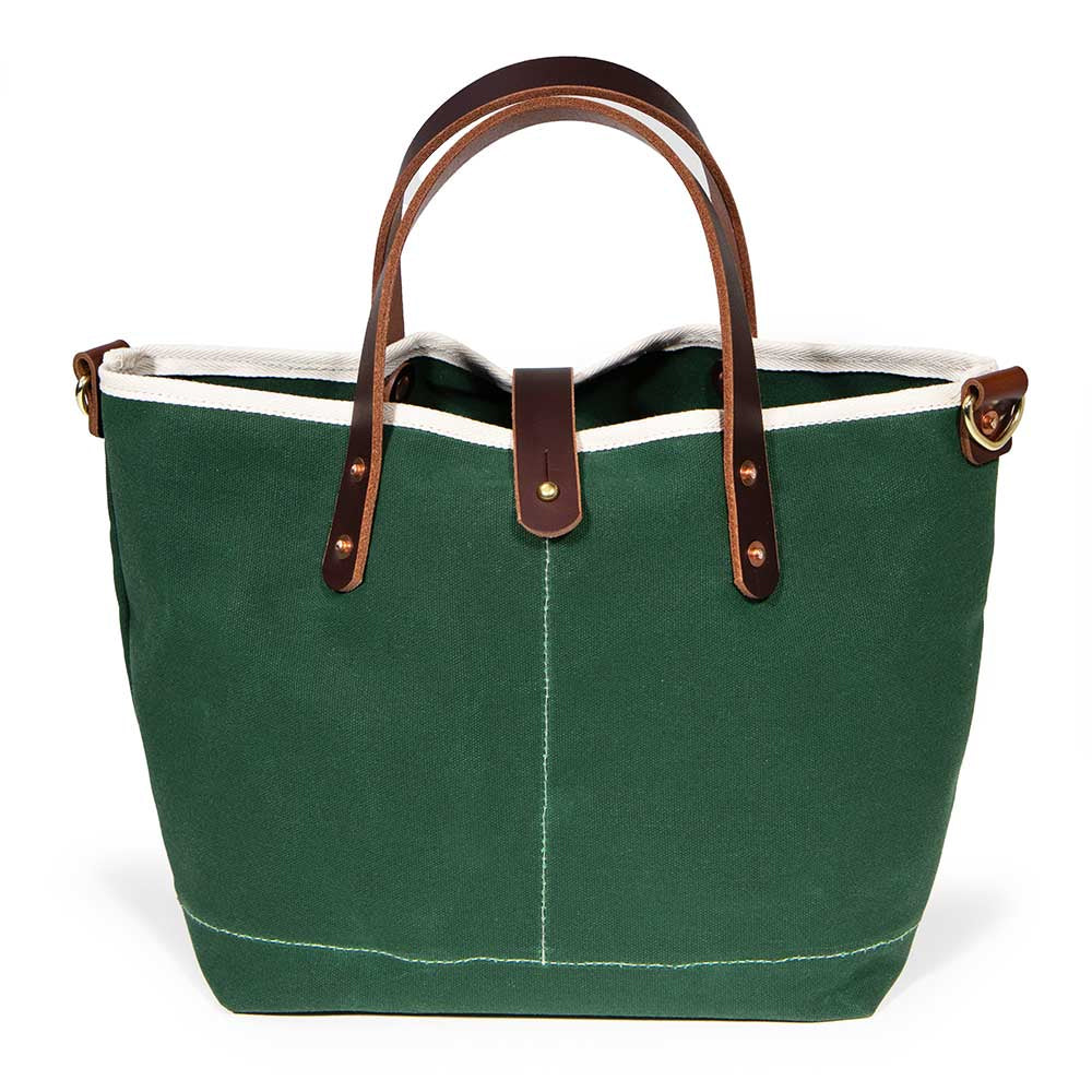 Tennis Green Waxed Canvas Mini Tote