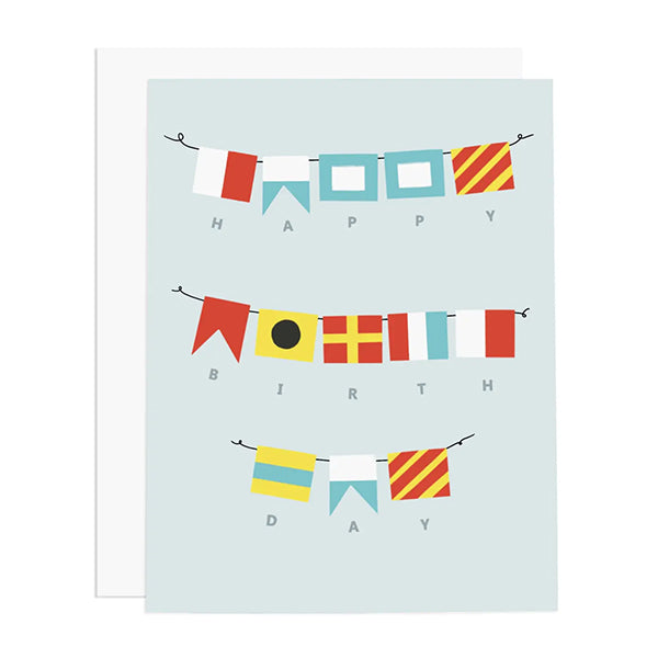 Ramus & Co. Hbd Nautical Flags Greeting Card