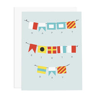 Ramus & Co. Hbd Nautical Flags Greeting Card