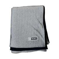 Herringbone Denim Blanket- Navy Fleece