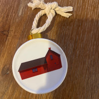 Custom Porcelain Motif 1 Rockport Christmas Ornament