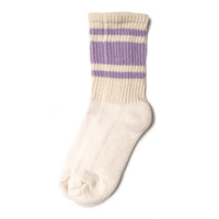 The Mono Stripe Socks- Lavender (Unisex)