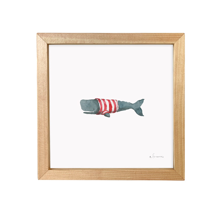 Frankie Whale Little Print | Framed Art Print