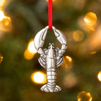 Lobster Pewter Christmas Ornament | Danforth Pewter