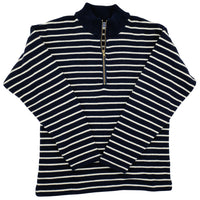 Schooner 1/4 Zip Sweater Navy (Unisex)