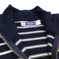 Schooner 1/4 Zip Sweater Navy (Unisex)