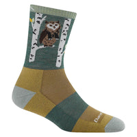 Darn Tough Women’s Critter Club Micro Crew Hiking Sock – Owl