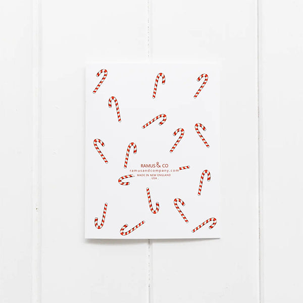 Ramus & Co. Candy Cane Black Lab Greeting Card