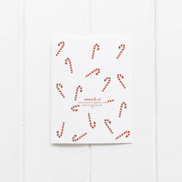 Ramus & Co. Candy Cane Black Lab Greeting Card