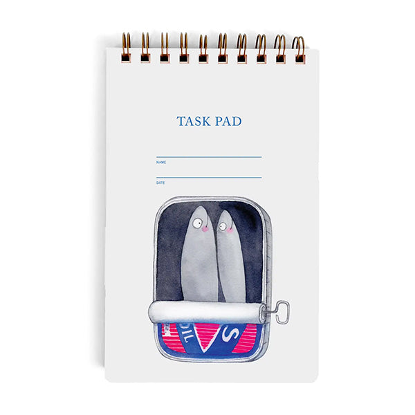 Sardines Task Pad | Spiral Lined Notebook Journal