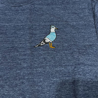 Embroidered Seagull Tee Shirt (Navy)