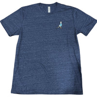Embroidered Seagull Tee Shirt (Navy)