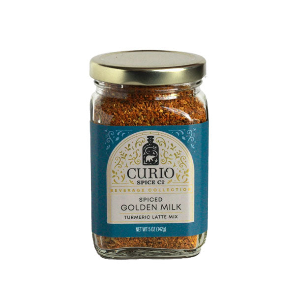 Curio Spice Co. Golden Milk Turmeric Latte glass container