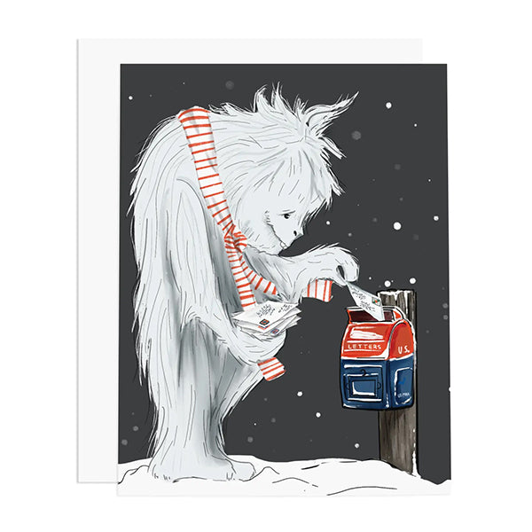 Ramus & Co. Yeti Sending Letters Greeting Card