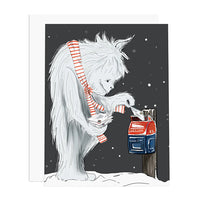 Ramus & Co. Yeti Sending Letters Greeting Card