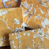 Golden Tapestry Marble Coasters (4x4”) – Vintage-Inspired Stone Tiles, Made in USA