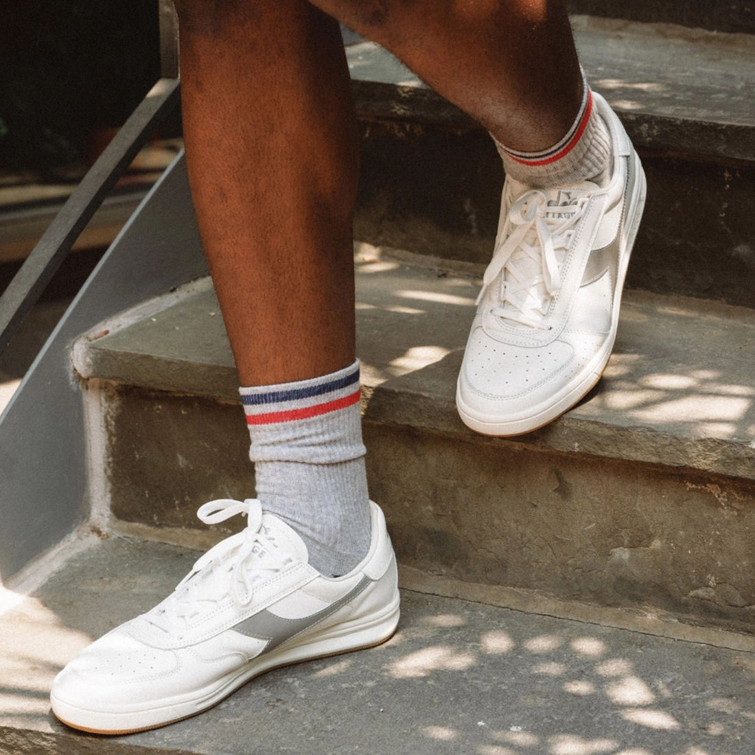 Kennedy Luxe Athletic Socks- Gray  (Unisex)