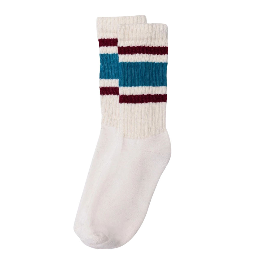 The Retro Stripe Socks- Teal/Berry  (Unisex) (Copy)