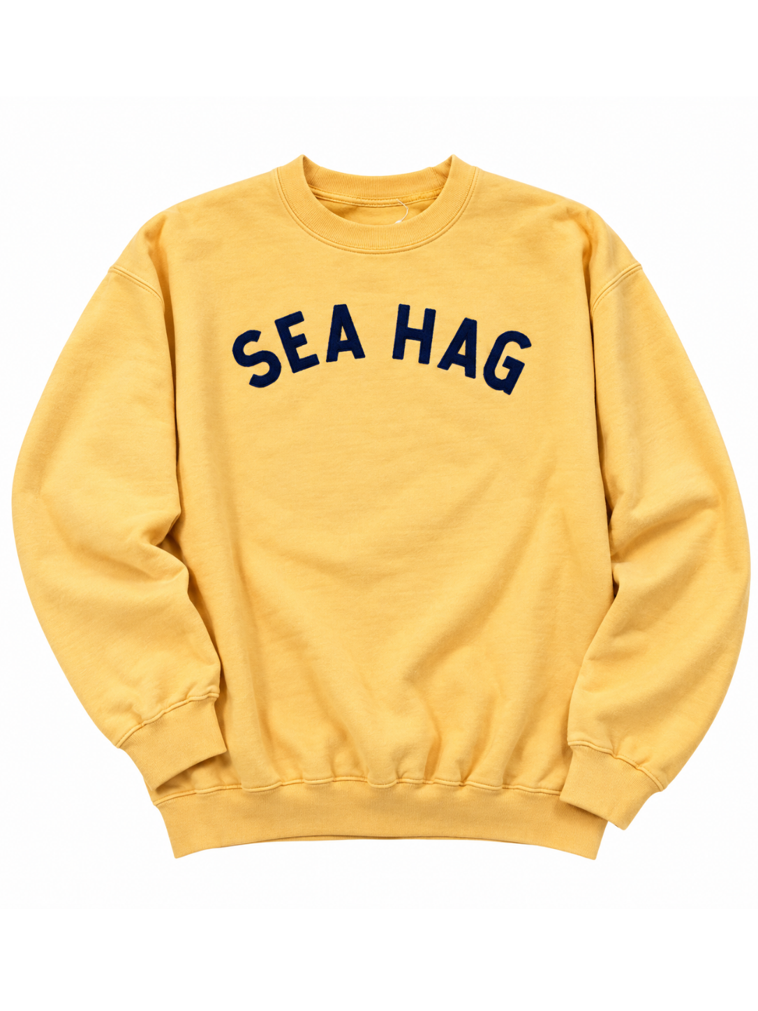 Vintage Sea Hag Sweatshirt – Golden Yellow & Navy - XL
