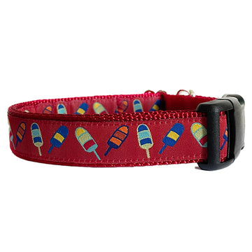 Red Lobster Buoy Dog Collar