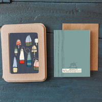 Coastal Buoys Greeting Card Set | Boxed Notecards (10 Pack)