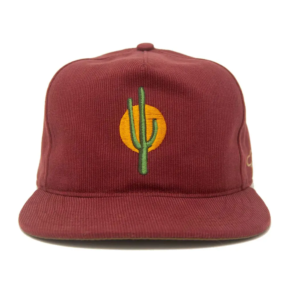 Ampal Sunset Cactus Hat | Made in USA Canvas Flat Brim Cap