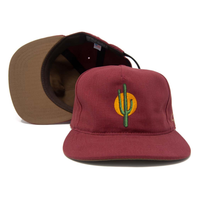 Ampal Sunset Cactus Hat | Made in USA Canvas Flat Brim Cap