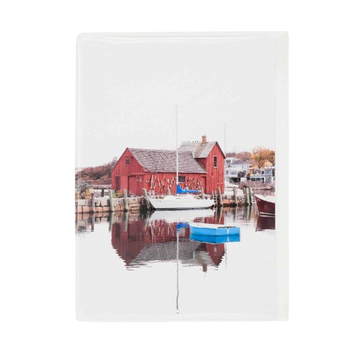 Cattie Coyle Photography Motif 1 Greeting Card with photograph of Rockport harbor's famous fishing shack