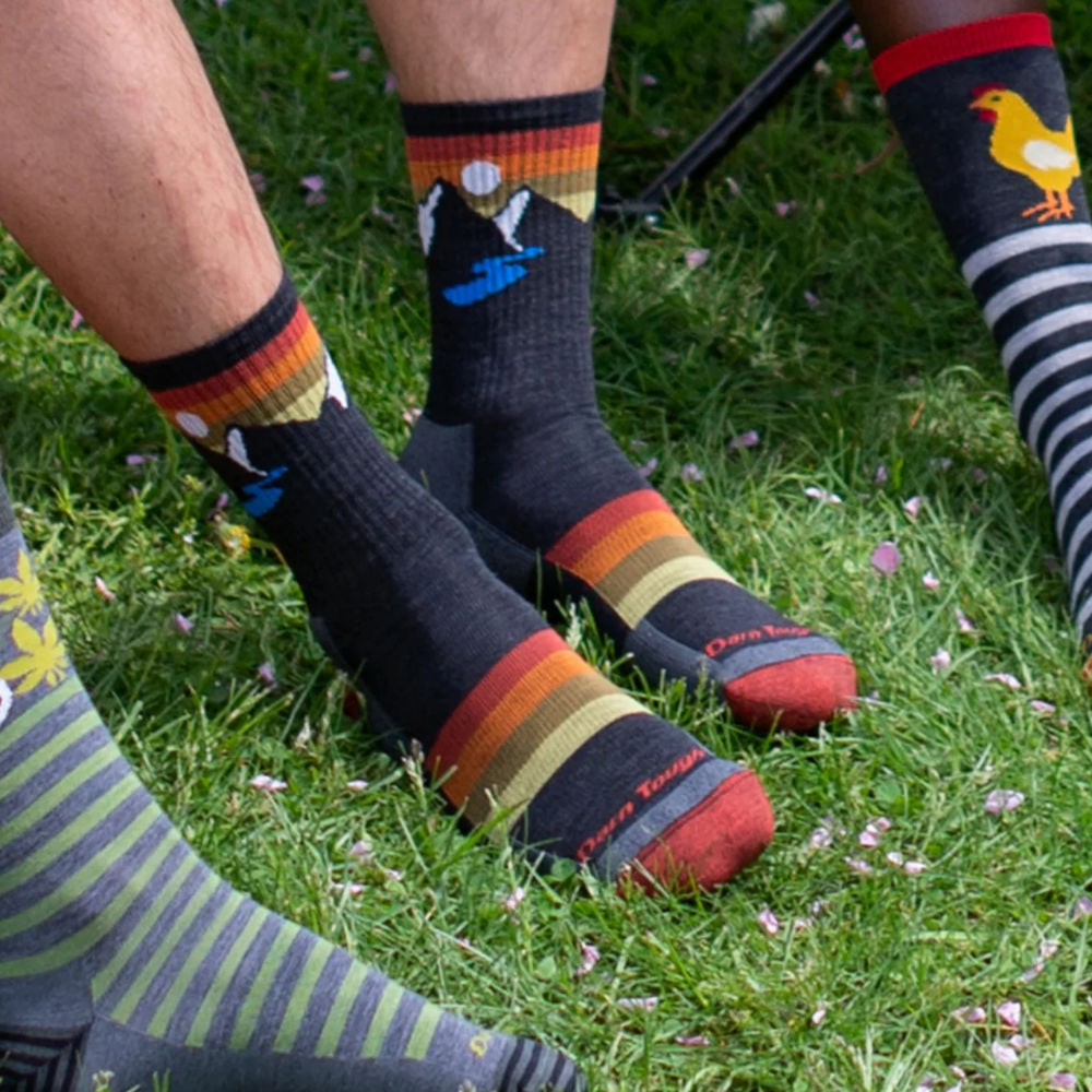 Darn Tough Men’s Sunset Ridge Micro Crew Hiking Sock - Charcoal