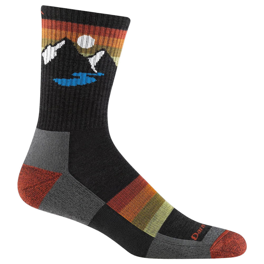 Darn Tough Men’s Sunset Ridge Micro Crew Hiking Sock - Charcoal