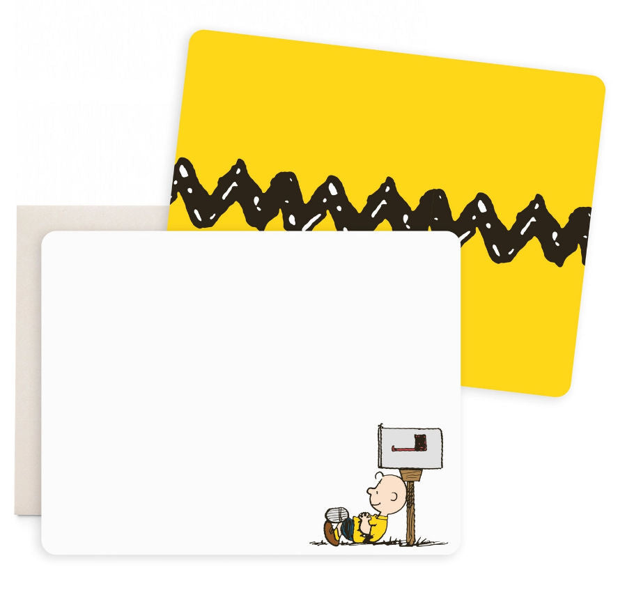 Charlie Brown Mailbox Flat Notecards | E. Frances x Peanuts®