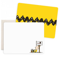 Charlie Brown Mailbox Flat Notecards | E. Frances x Peanuts®