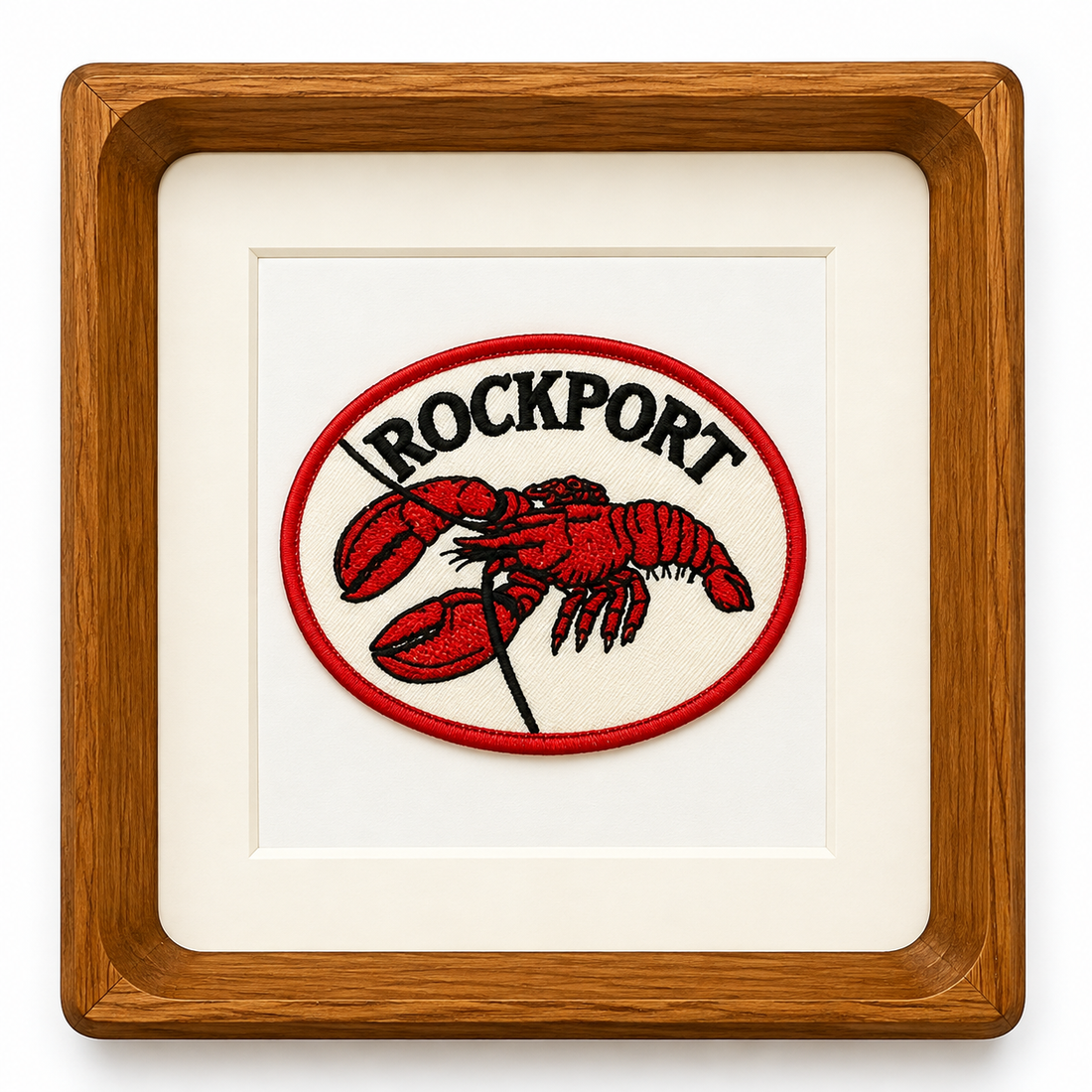 Vintage Rockport Lobster Patch – Framed