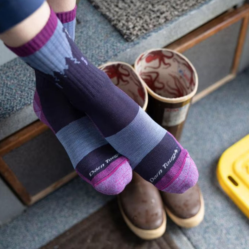 Darn Tough Women’s Bear Town Micro Crew Hiking Sock – Purple
