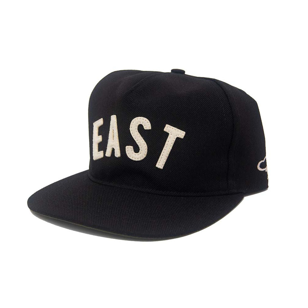 Ampal Creative EAST Snapback Hat | Made in USA Flat Brim Cap