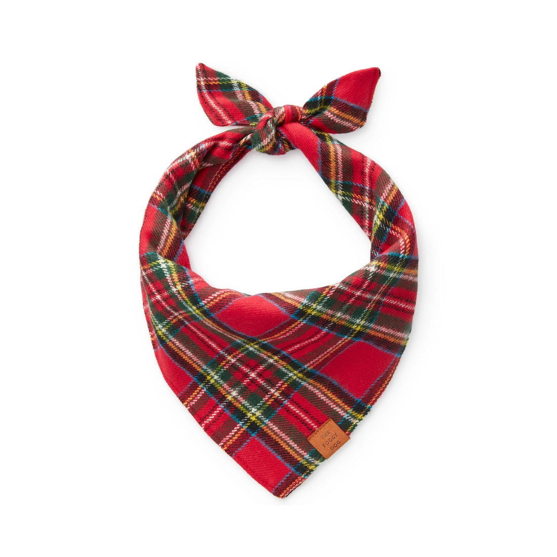 The Foggy Dog Tartan Plaid Holiday Bandana