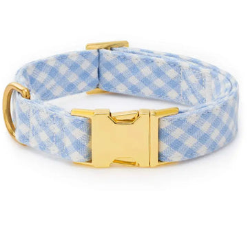 The Foggy Dog Sky Blue Gingham Collar