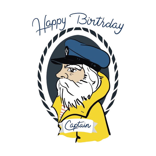 Ramus & Co. Happy Birthday Captain Greeting Card