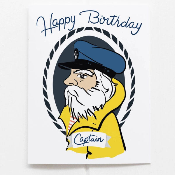 Ramus & Co. Happy Birthday Captain Greeting Card
