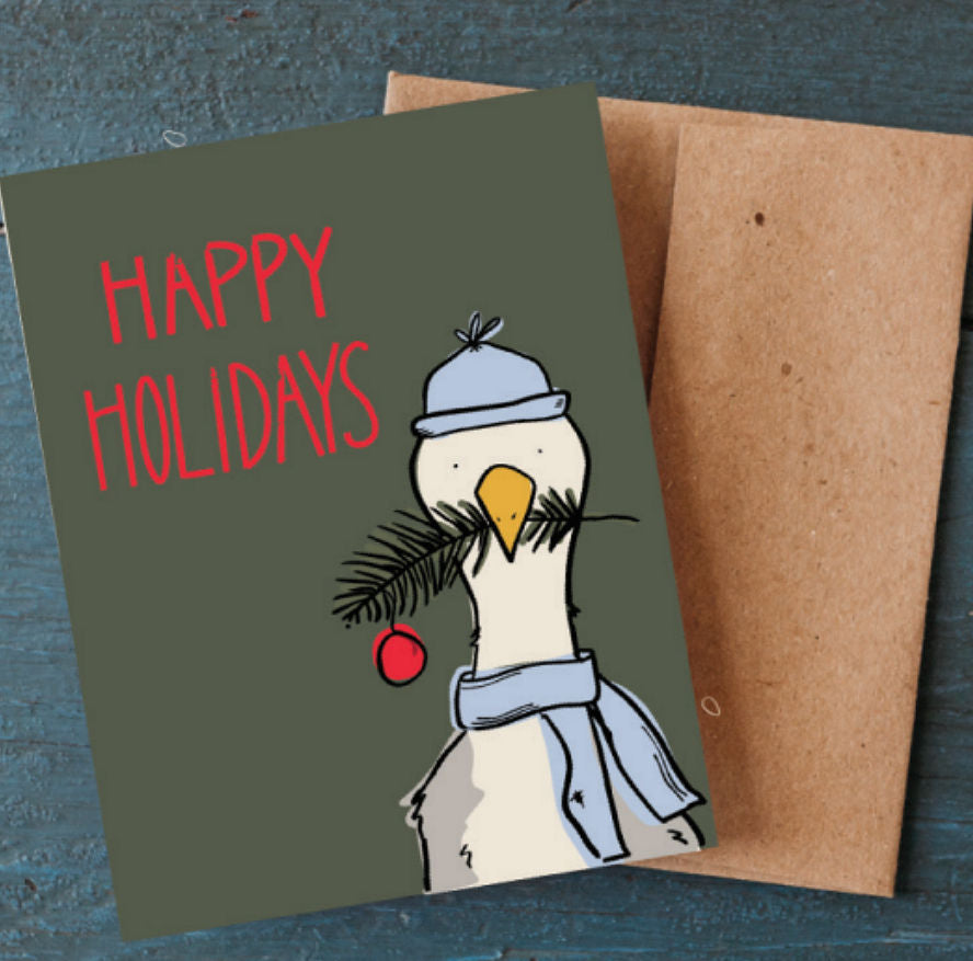 Holiday Gull Greeting Card | The Ink Spott - 10 Pack